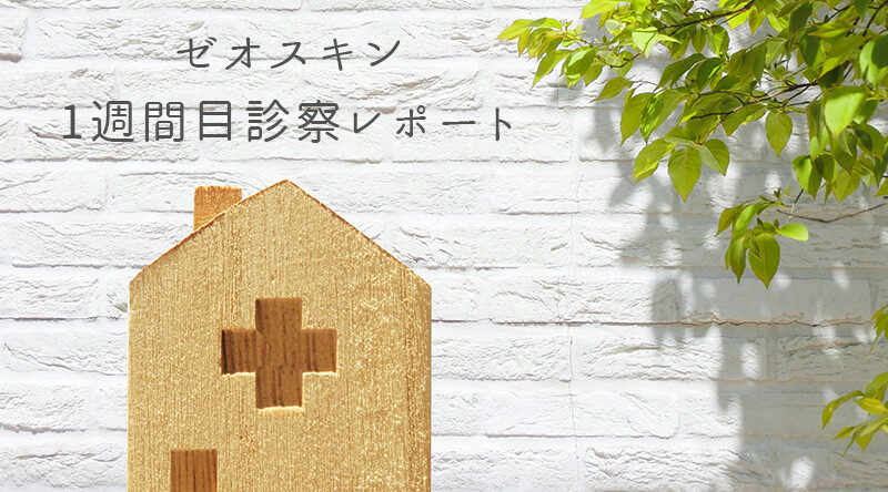ゼオスキン1週間目診察レポート